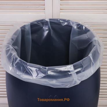 Мешок-вкладыш в бочку, 100 литров, 63×105 см, 100 мкм