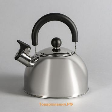 Чайник, 1.8 л, со свистком, капсульное дно, индукция, нержавеющая сталь