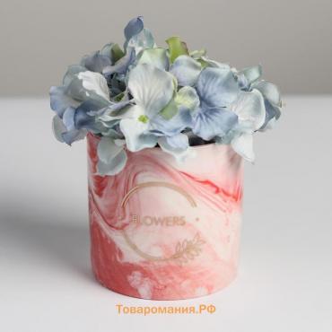 Стакан керамический с тиснением, «Цветы», 10 х 10 см