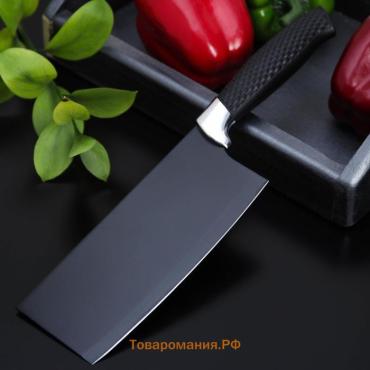 Топорик кухонный  «Супер-блэк», лезвие 17.5×7 см, чёрный