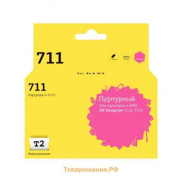 Струйный картридж T2 IC-H131 (CZ131A/711/Deskjet T120 / 520) для принтеров HP, пурпурный