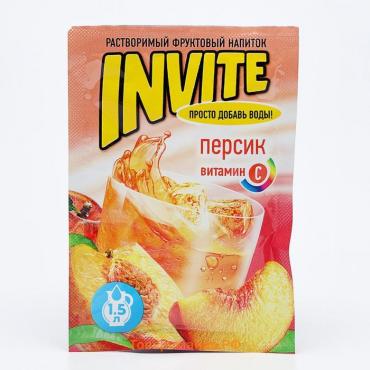 Растворимый напиток Invite персик, 9 г