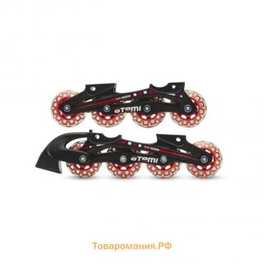 Роликовая рама Cross для хоккейных коньков, черно-красный, размер 30-33
