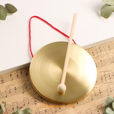 Музыкальный инструмент: Гонг с колотушкой, Music Life, 15 см
